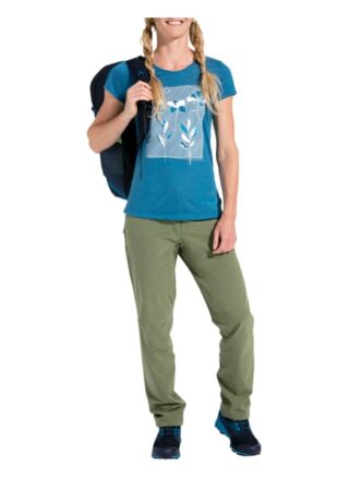 Vaude W Skomer Print T T-Shirts Damen, Blau