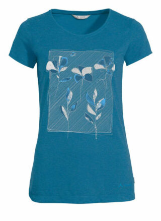 Vaude W Skomer Print T T-Shirt Damen, Blau