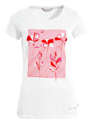 Vaude W Skomer Print T T-Shirt Damen, Weiß