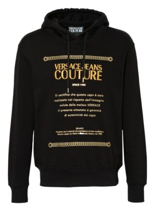 Versace Jeans Couture Hoodie Herren, Schwarz