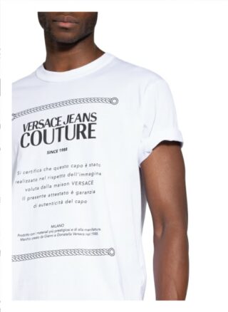Versace Jeans Couture T-Shirt Herren, Weiß