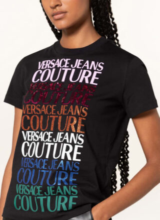 Versace Jeans Couture T-Shirts Damen, Schwarz