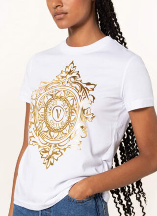 Versace Jeans Couture T-Shirts Damen, Weiß