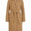 Vila Vivicki Wollmantel Damen, Beige