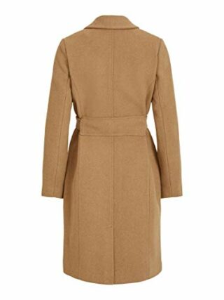 Vila Vivicki Wollmantel Damen, Beige