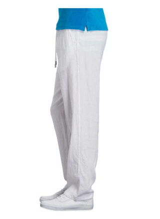 Vilebrequin Pacha Leinenhose Herren, Weiß