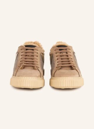 Voile blanche Lipari Plateau-Sneaker Damen, Beige