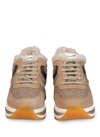 Voile blanche Maran Plateau-Sneaker Damen, Beige