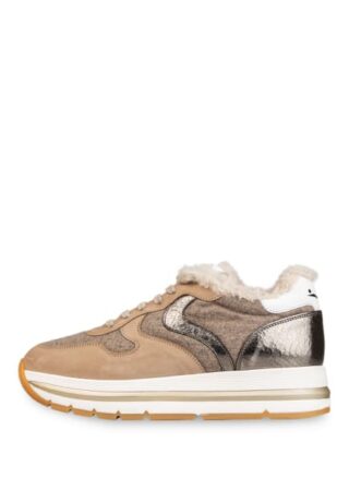 Voile blanche Maran Plateau-Sneaker Damen, Beige