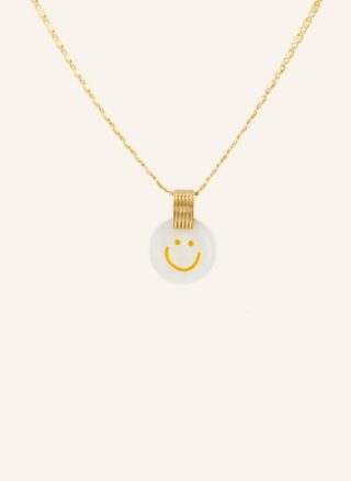 WALD Small Smilie Halskette Damen, Gold