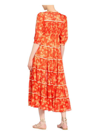 WATERCULT Patchwork Florals Strandkleid Damen, Rot