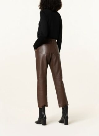 WEEKEND MaxMara Essen Lederhose Damen, Braun