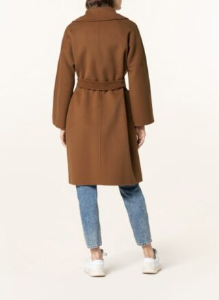 WEEKEND MaxMara Rovo Wollmantel Damen, Braun