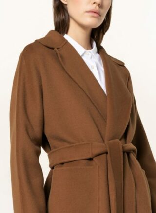 WEEKEND MaxMara Rovo Wollmantel Damen, Braun