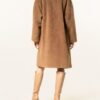 WEEKEND MaxMara Salmone Teddyfell-Mantel Damen, Braun