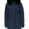 WELLENSTEYN Santorin Long Steppmantel Damen, Blau