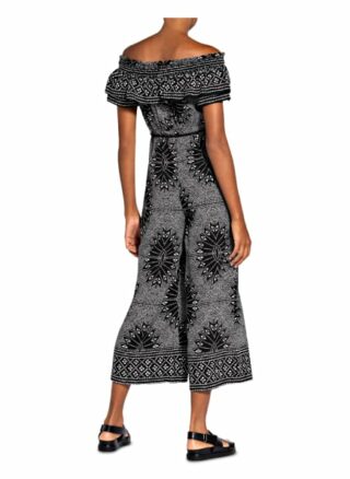 WHISTLES Bardot Jumpsuit Damen, Schwarz