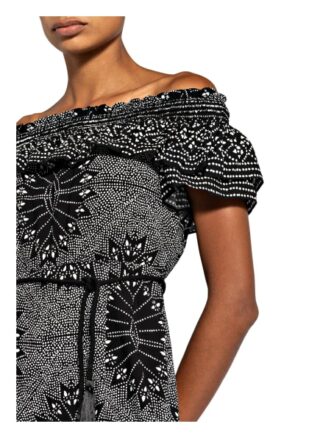 WHISTLES Bardot Jumpsuit Damen, Schwarz