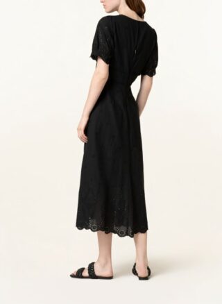 WHISTLES Carolyn Ausgestelltes Kleid Damen, Schwarz