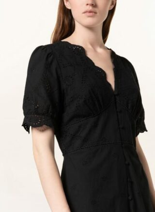 WHISTLES Carolyn Ausgestelltes Kleid Damen, Schwarz