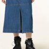 WHISTLES Harlow A-Linien-Jeansrock Damen, Blau