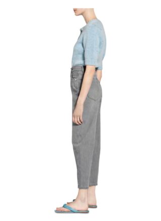WHISTLES Jeans Karottenjeans Damen, Grau