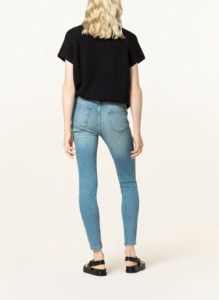 WHISTLES Skinny Jeans Damen, Blau
