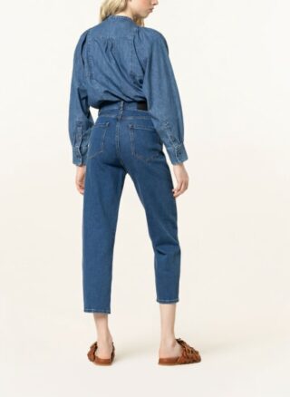 WHISTLES Tapered Jeans Damen, Blau
