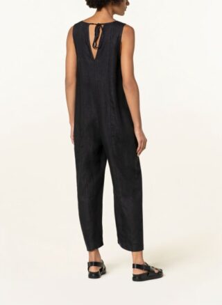 WHISTLES aus Leinen Jumpsuit Damen, Schwarz