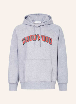 WOOD WOOD Fred Hoodie Herren, Grau