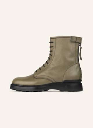 WOOLRICH Blubber Biker Boots Damen, Grün