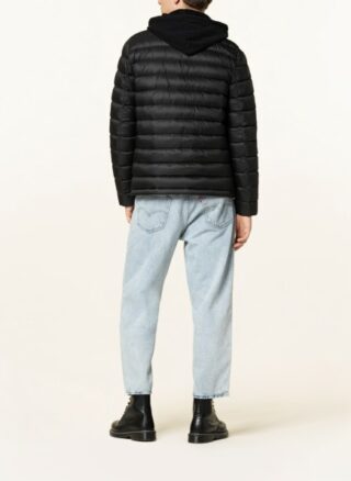 WOOLRICH Daunenjacke Bering Steppjacke Herren, Schwarz