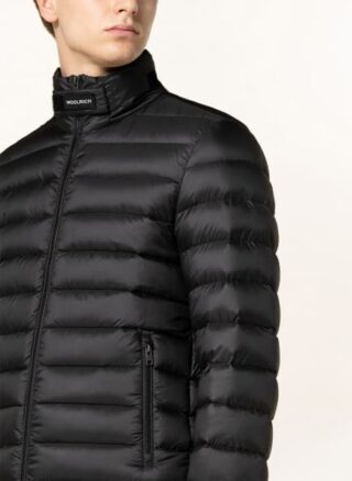 WOOLRICH Daunenjacke Bering Steppjacke Herren, Schwarz