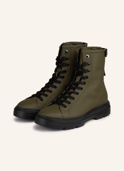 WOOLRICH Military Schnürboots Damen, Grün WOOLRICH Military Schnürboots Damen, Grün