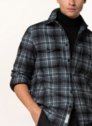 WOOLRICH Overshirt Alaskan Overshirt Herren, Blau