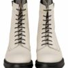 WOOLRICH Plateau-Schnürboots Damen, Weiß