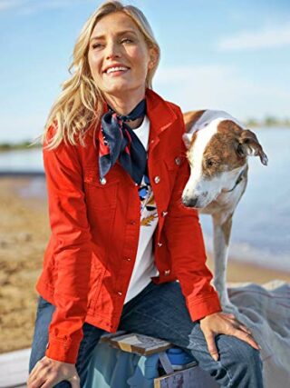 Walbusch Jeansjacke Damen, Rot