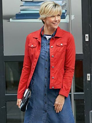 Walbusch Jeansjacke Damen, Rot