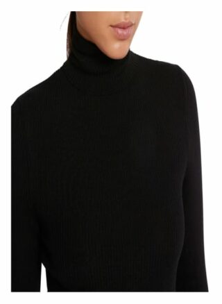 Wolford Merino Fine Rib Rollkragenpullover Damen, Schwarz