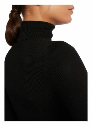 Wolford Merino Fine Rib Rollkragenpullover Damen, Schwarz