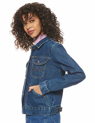 Wrangler Icons 124WJ Jeansjacke Damen, Blau