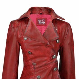 Xposed Ledermantel Damen, Schwarz