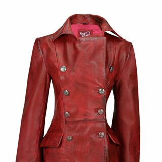 Xposed Ledermantel Damen, Schwarz