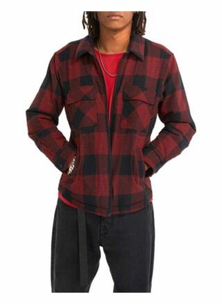 YOUNG POETS SOCIETY Alan Check 214 Casual-Hemd Herren, Schwarz