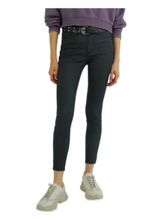 YOUNG POETS SOCIETY Ania High Waist 86214 Coated Slim Fit Skinny Jeans Damen, Schwarz