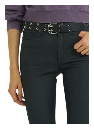 YOUNG POETS SOCIETY Ania High Waist 86214 Coated Slim Fit Skinny Jeans Damen, Schwarz