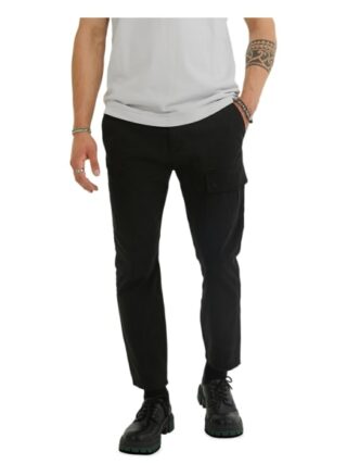 YOUNG POETS SOCIETY Aris Cotton 214 Cargohose Herren, Schwarz