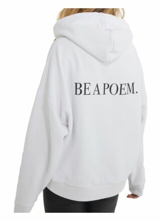 YOUNG POETS SOCIETY Be A Poem Mia 214 Loose Fit Hoodie Damen, Weiß