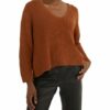 YOUNG POETS SOCIETY Bente Knit Cropped 214 Regular Fit Pullover Damen, Braun