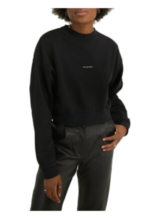 YOUNG POETS SOCIETY Bente Sweat Cropped 214 Cropped Fit Sweatshirt Damen, Schwarz